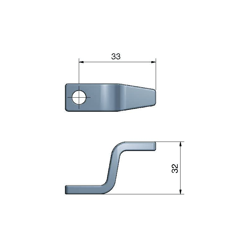 Drkbeslag 2,5" Rigel korthj 2,5"