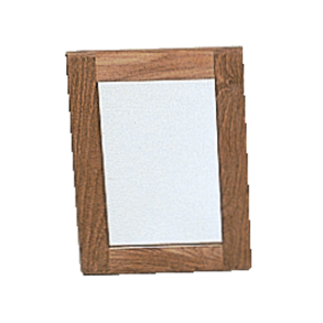 Spejl med teak ramme