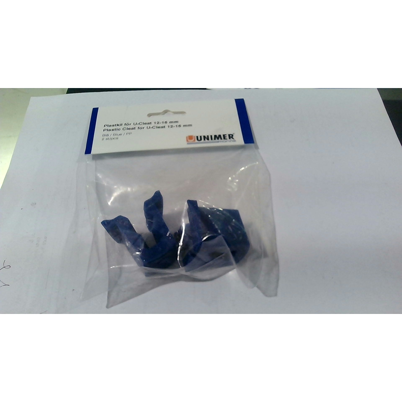 U-cleat Fortjningsfjeder Plastcleat u-cleat 12-16 mm, 2-pack