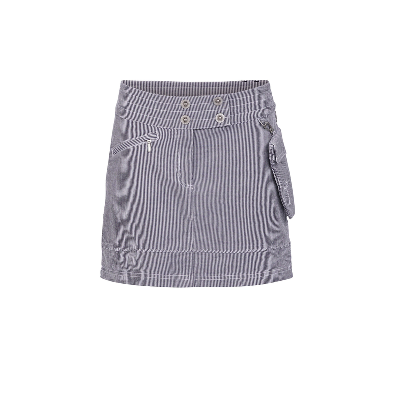 W Cruise Skort Dk Navy Stripe Str. Large - Pelle P