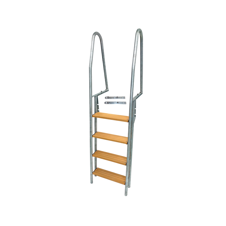Brostige Brostige i galvaniseret stl, 4 trin