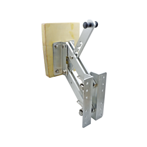 Motorbeslag, aluminium med trplade