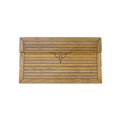 Teakbord, foldbar bordplade