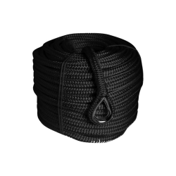 Flettet ankerline med rustfri kovs