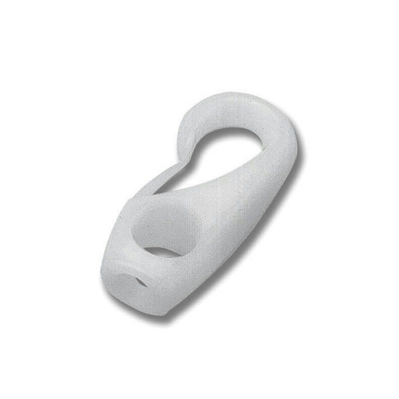 Karabinhage Hvid 4mm Bulk