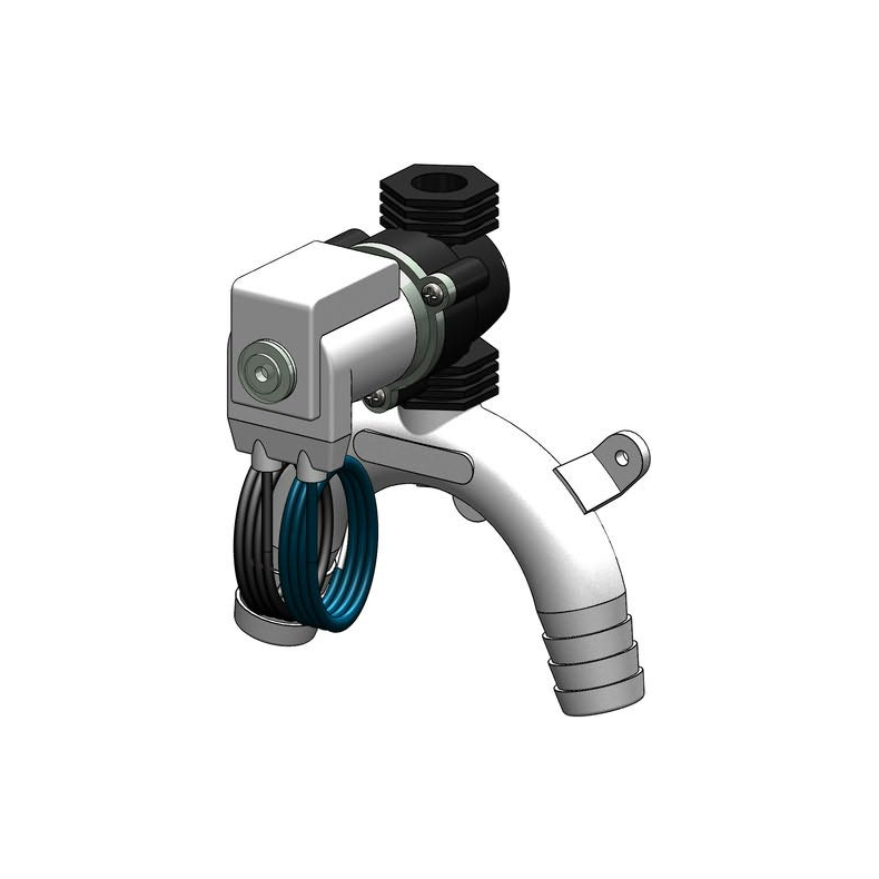 Elektrisk vakuumventil Vakumventil solenoid 19 mm hvid