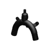 Vakumventil 19 mm sort