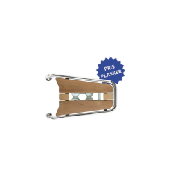 St�vnplatform �32 mm med ankerrulle - RF/teak - 330x480x750 mm