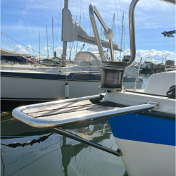 Stvnplatform med teak 65x33cm 32mm rr