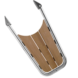 Stvnplatform med teak 65x33cm 32mm rr