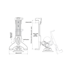 ROKK iPad/Tablet monteringskit m/ 