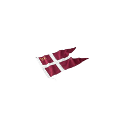 Yachtflag syet og broderet 105x200cm- 170 g/m2 flagdug Langkilde & sn 