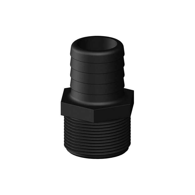 Trudesign slangestuds komposit, sort Trudesign Slangestuds han komposit sort 1 1/2" 38mm
