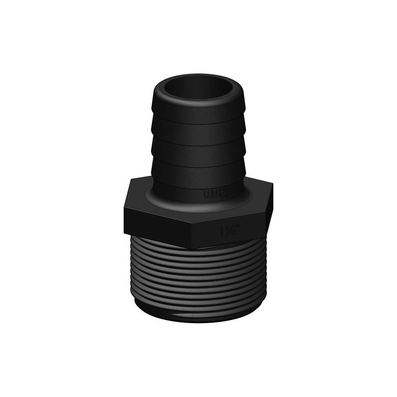 Trudesign slangestuds komposit, sort Trudesign Slangestuds han komposit sort 1 1/2" 32mm
