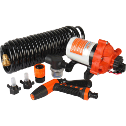 Spulepumpes�t - Wash Down Kit 12v, 11,6lpm-3.0gph, 70psi-4,8 Bar