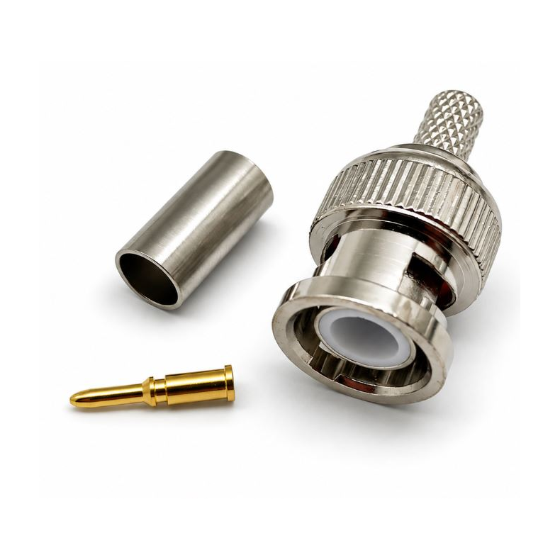 BNC-male crimp connector for RG58C/U cable