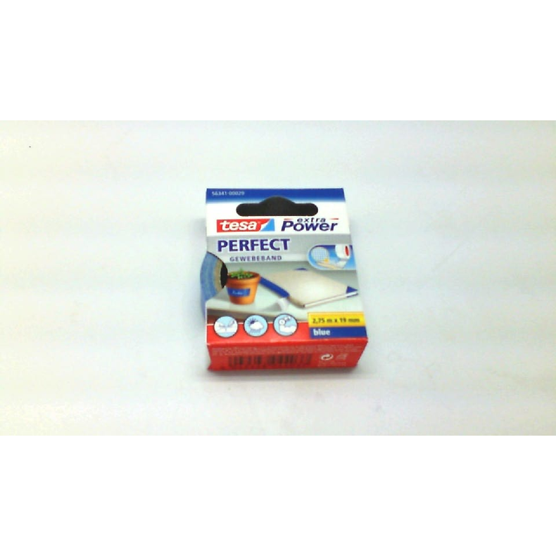 Tesa Tape 19mm X2.75  Hvid Lrredstape bl  19mm