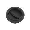 Udslip 90 mm lukkelig, sort