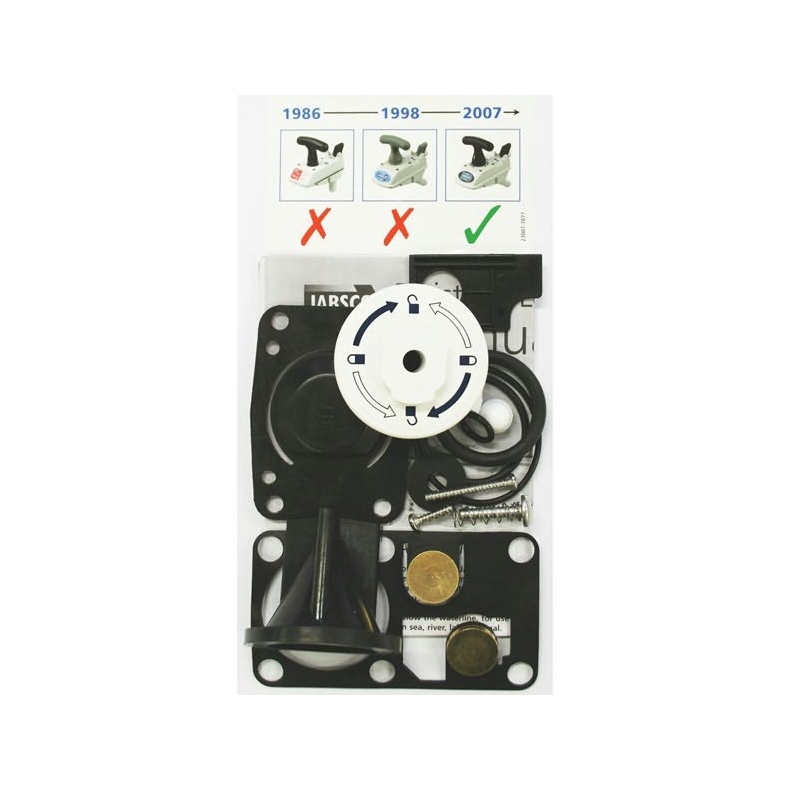 Manuelt marinetoilet fra Jabsco Jabsco service kit twist n lock -1998 & 2008-(sort hndtag)