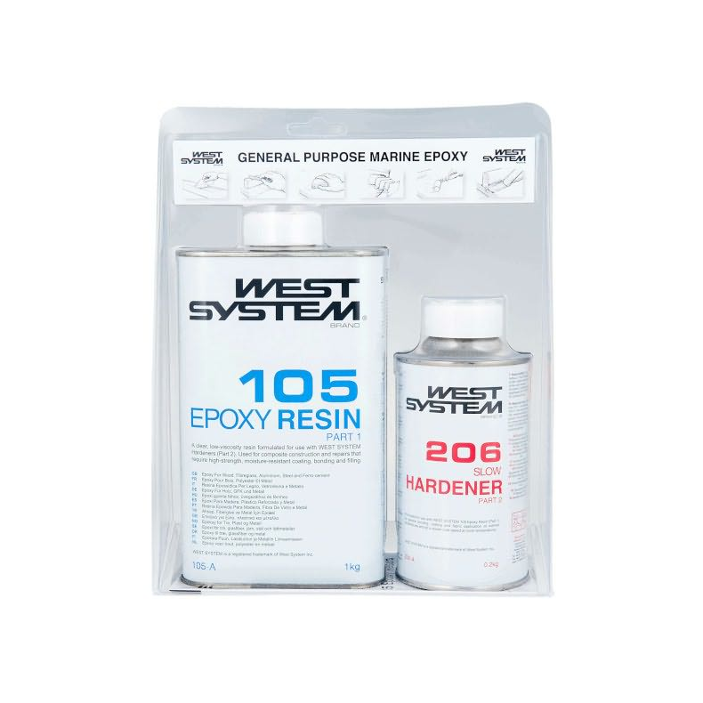 West System  West System A- Pakke105/ 206 1,2 Kg