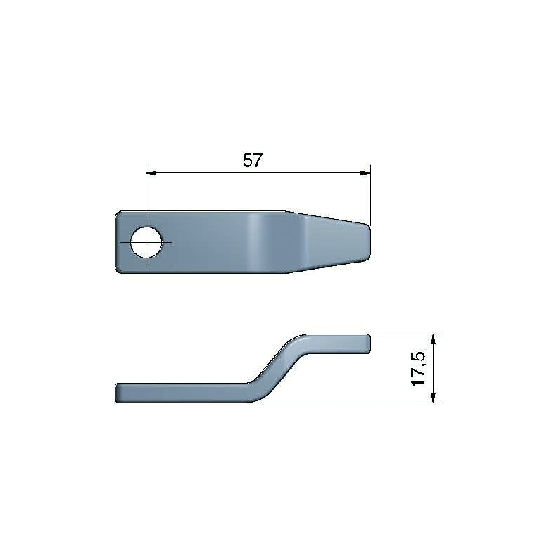Drkbeslag 2" Rigel, medium 2" (lang)