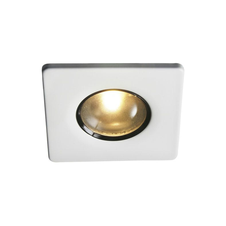 Down Light 70x70 mm Classic Line, Materiale Rustfrit, Overfladebehandlet Hvid