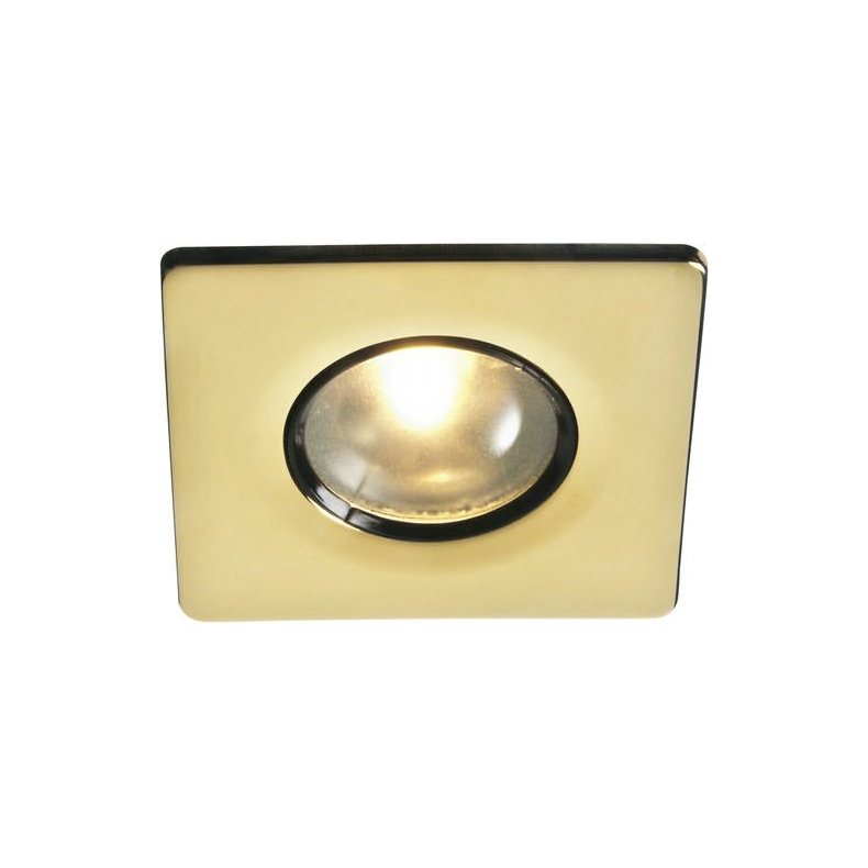 Down Light 70x70 mm Classic Line, Materiale Rustfrit, Overfladebehandlet Guldfarve
