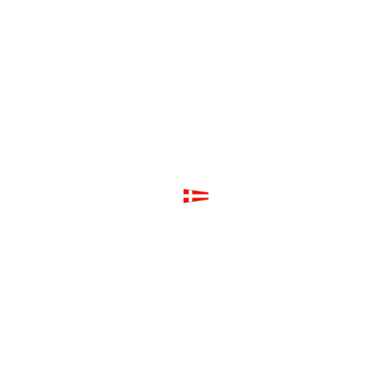 Signalflag, Protestflag, Dykkerflag, Broflag, Lodsflag Signalflag 30cm ciffer 4
