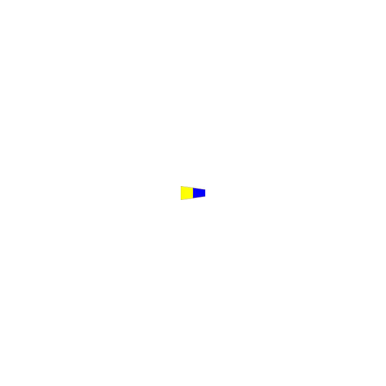 Signalflag, Protestflag, Dykkerflag, Broflag, Lodsflag Signalflag 30cm ciffer 5