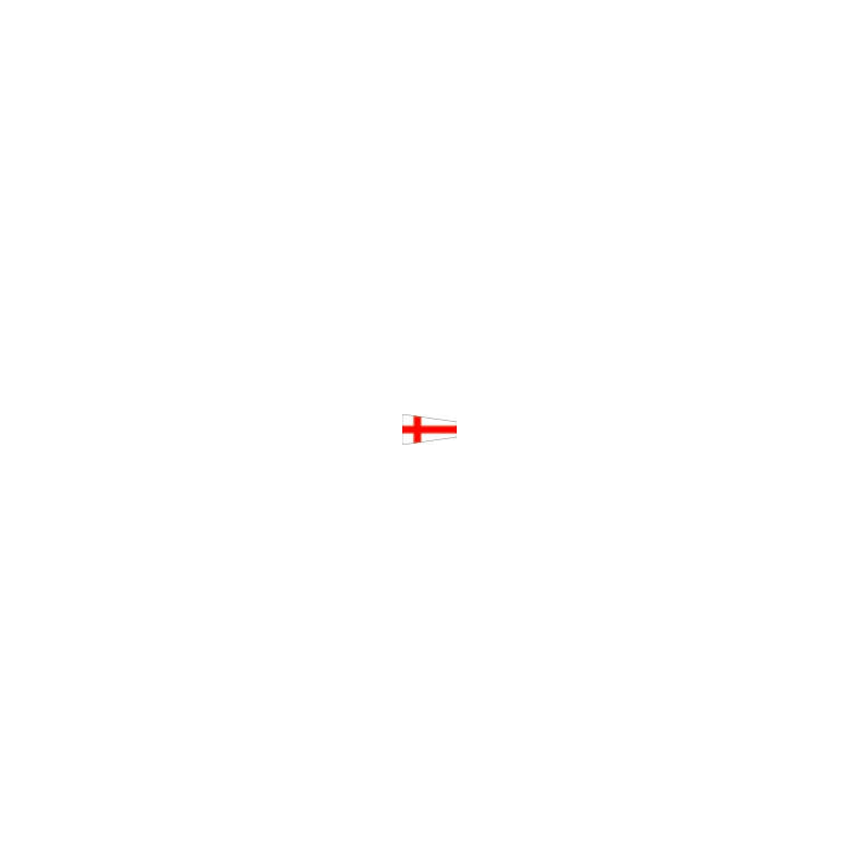 Signalflag, Protestflag, Dykkerflag, Broflag, Lodsflag Signalflag 30cm ciffer 8