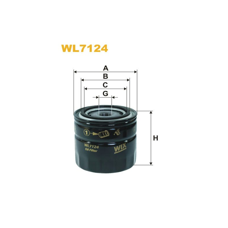 WIX Oliefilter WL7124