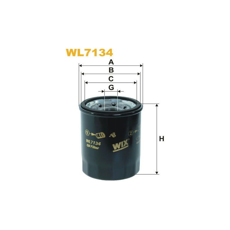 Oliefilter  WL7134
