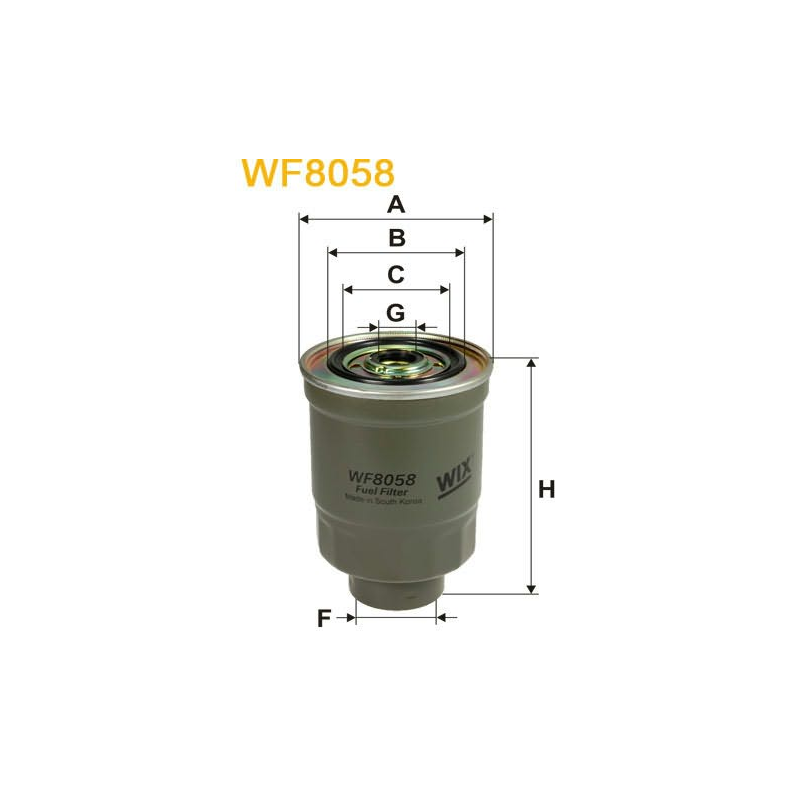 Brndstoffilter  WF8058