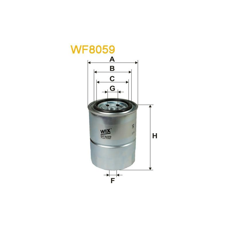 Brndstoffilter WF8059