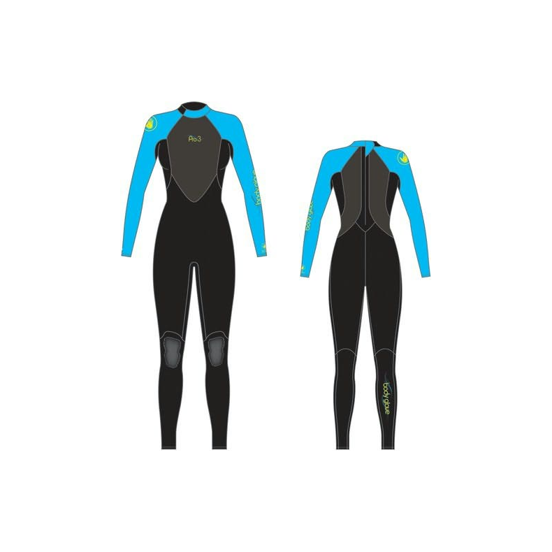 Vddr. bodyglove stmr 3/2 dame bl l