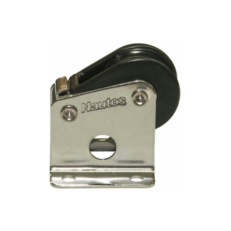 Holt 28 / 39 mm rustfrie Lineblokke, Arb. belast. Kg 120, Beskrivelse Enkelblok 28 mm, Til line  mm 10 mm