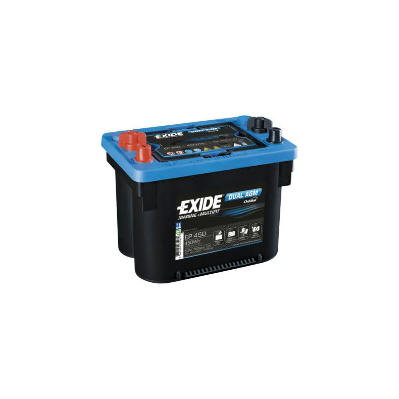 Exide dual agm 72 ah 650 wh