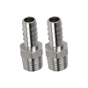 Slangenippel til 8 mm slange, 2 pk.