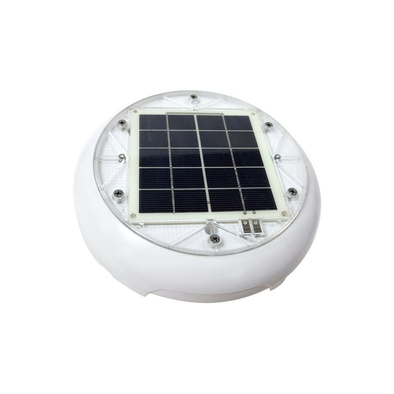 Solcelleventilator, plastik kappe