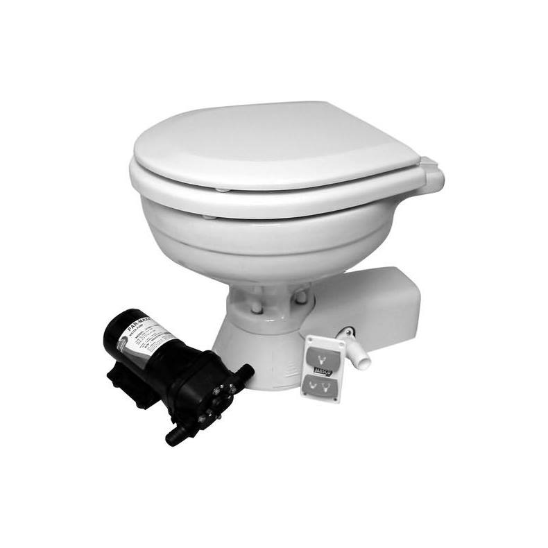 Eltoilet 12v std.skl quiet flush jabsco