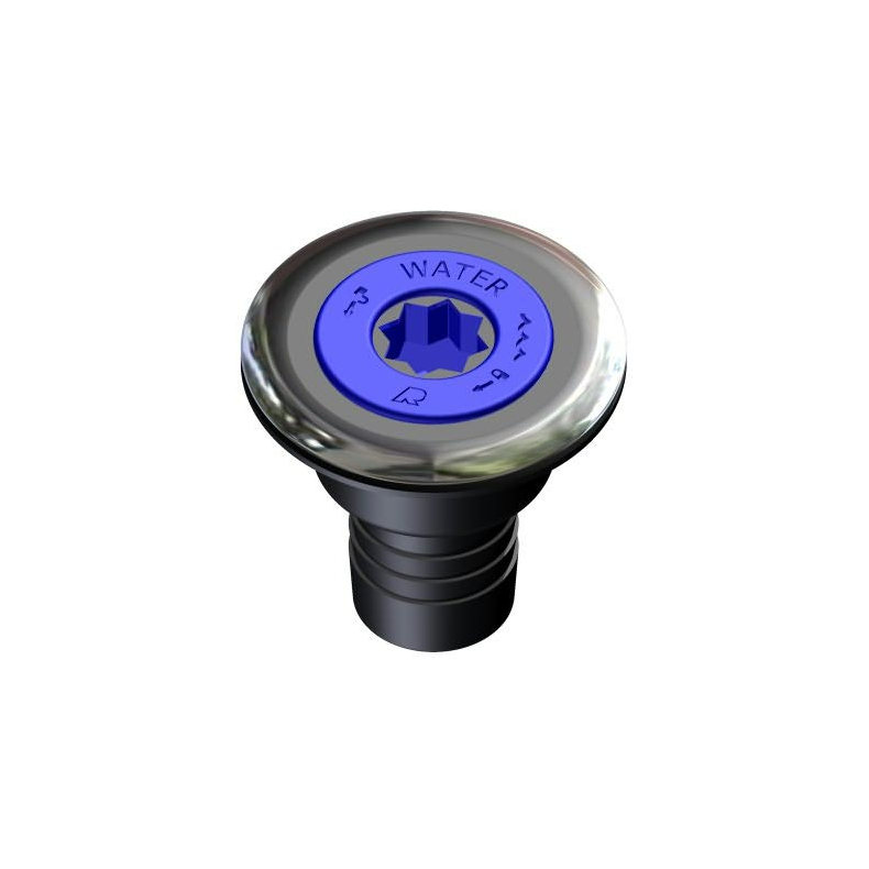 Dkspfyldning til hhv. diesel, benzin, waste og vand Dksgennemfring 38 mm vand