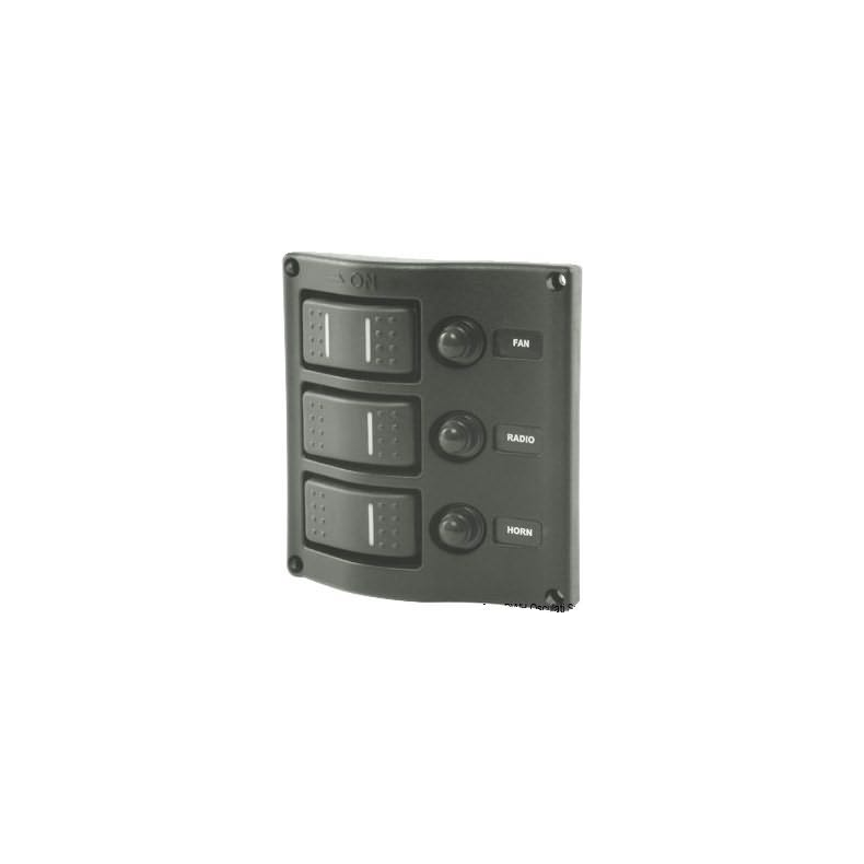 Elpanel Strm panel 3-switch auto sikr. osc
