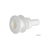 Thru hull white plastic 3/4