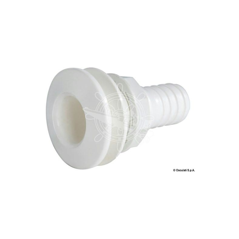 Skroggennemfring Thru hull white plastic 1"1/4