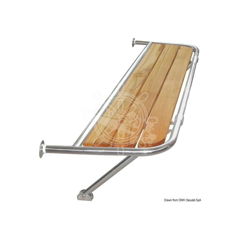 Badplattform Osc 100x38teak Aisi316