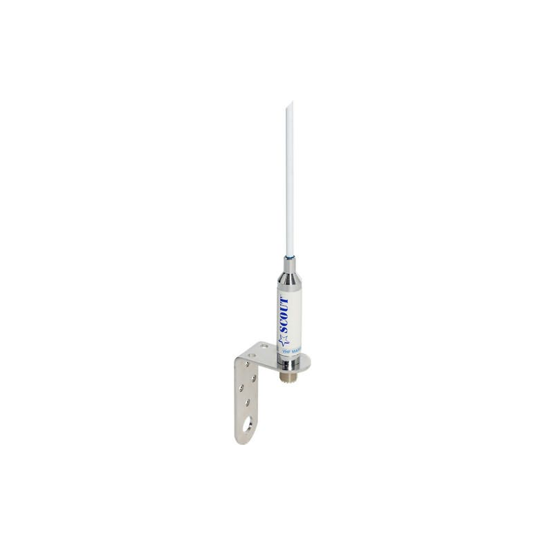 Vhf-antenne i glasfiber til sejlbd Vhf antenna fiberglass 0,9m mast mount