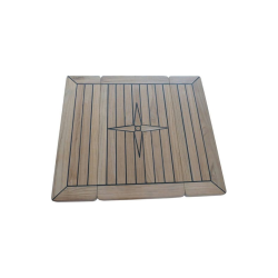 Teakbord, foldbar bordplade