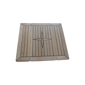 Teakbord, foldbar bordplade