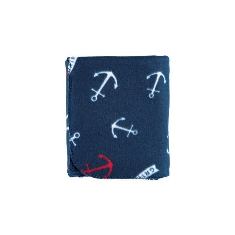 Fleece plaid fejan, navy