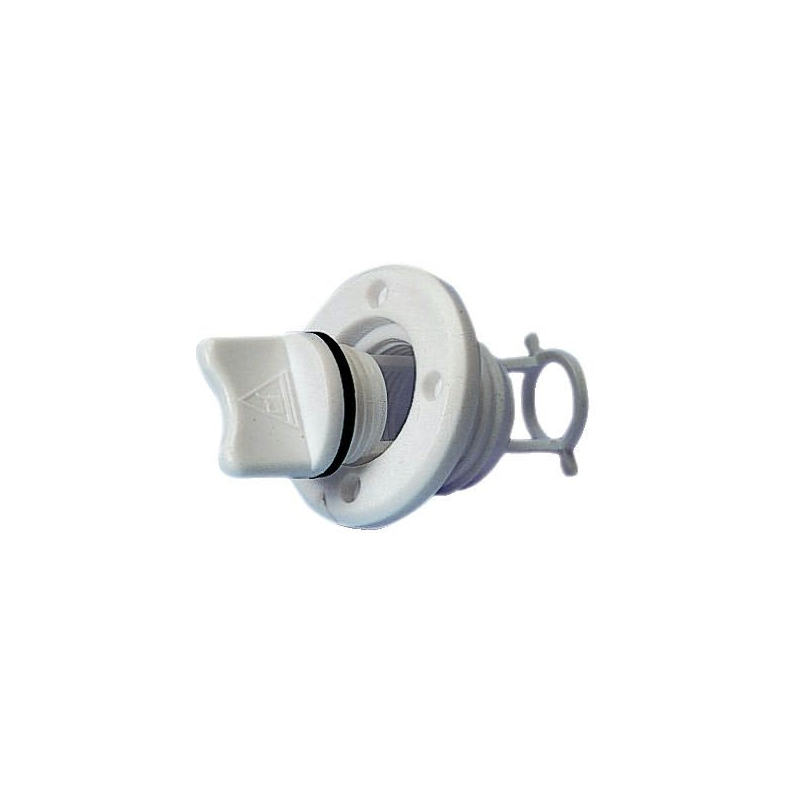 Bundprop Hvid Plast